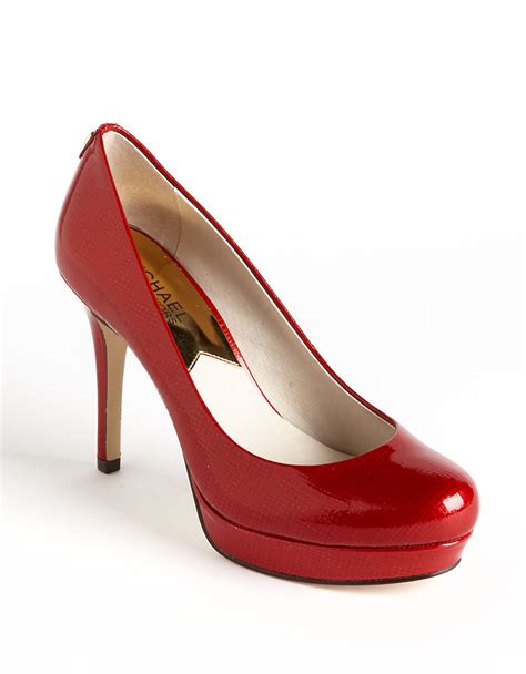 Red Patent Leather MICHAEL Michael Kors Heels 